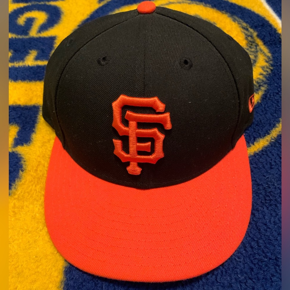 New Era San Francisco SF Giants GAME 59Fifty Fitted Hat (Black & Orange) MLB Cap